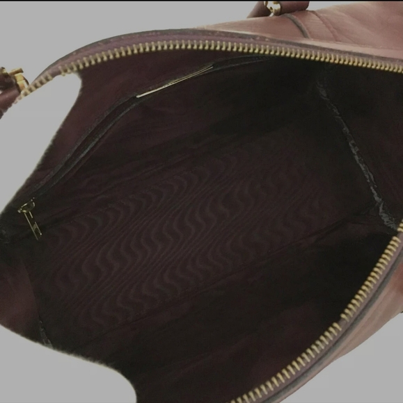 Vintage Must de Cartier 1975 Leather Boston Travel Hand Bag Bordeaux/3AD2295 - Picture 8 of 9